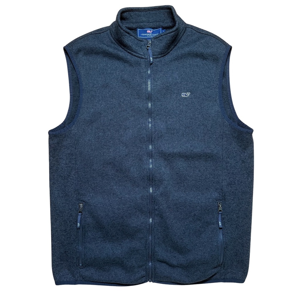 Vineyard Vines Men's Graphite Sweater Fleece Vest